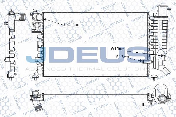 Jdeus M-021055A - Radiators, Motora dzesēšanas sistēma autodraugiem.lv