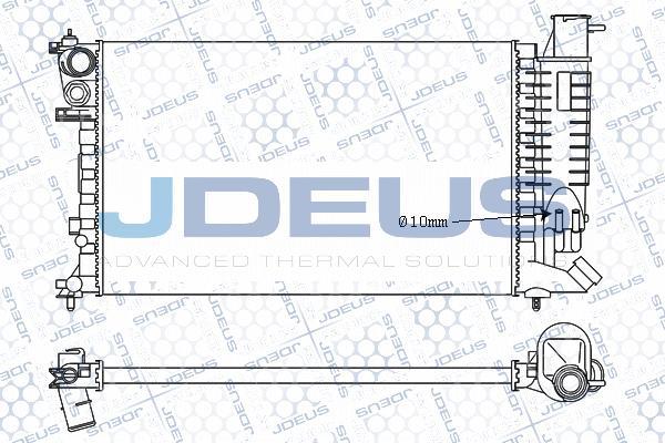Jdeus M-021056A - Radiators, Motora dzesēšanas sistēma autodraugiem.lv