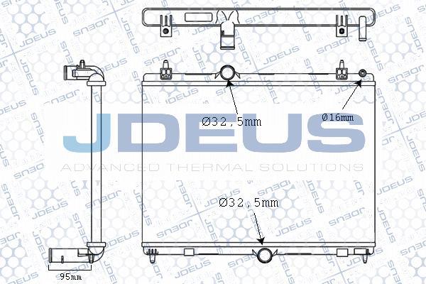 Jdeus M-021051A - Radiators, Motora dzesēšanas sistēma autodraugiem.lv