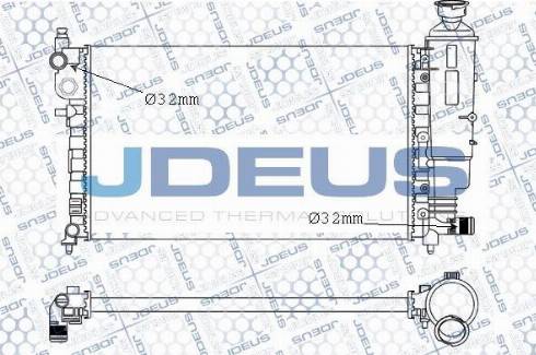 Jdeus M-0210580 - Radiators, Motora dzesēšanas sistēma autodraugiem.lv