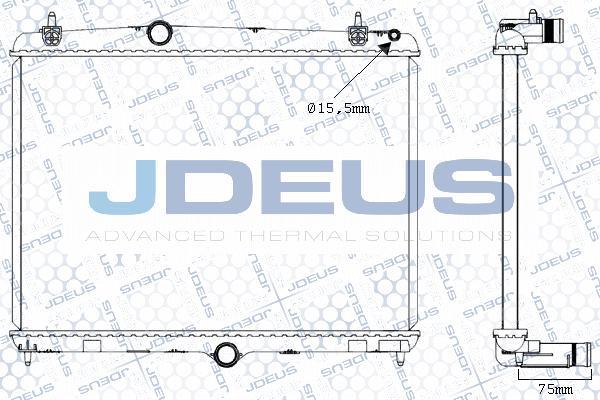 Jdeus M-0210520 - Radiators, Motora dzesēšanas sistēma autodraugiem.lv