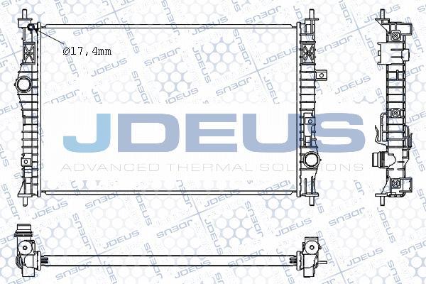 Jdeus M-0210610 - Radiators, Motora dzesēšanas sistēma autodraugiem.lv
