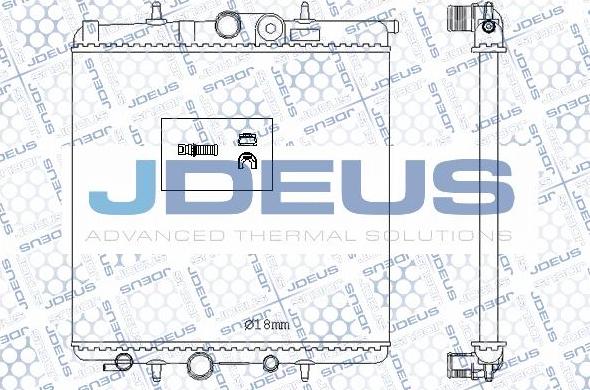 Jdeus M-0210620 - Radiators, Motora dzesēšanas sistēma autodraugiem.lv