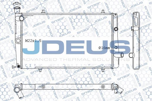 Jdeus M-0210070 - Radiators, Motora dzesēšanas sistēma autodraugiem.lv