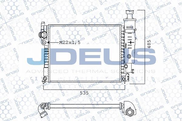 Jdeus M-021010A - Radiators, Motora dzesēšanas sistēma autodraugiem.lv