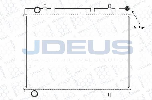 Jdeus M-0210390 - Radiators, Motora dzesēšanas sistēma autodraugiem.lv