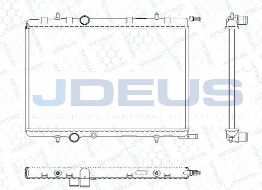 Jdeus M-0210341 - Radiators, Motora dzesēšanas sistēma autodraugiem.lv