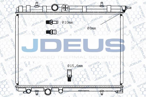 Jdeus M-0210360 - Radiators, Motora dzesēšanas sistēma autodraugiem.lv