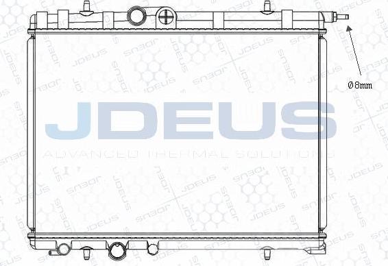 Jdeus M-0210310 - Radiators, Motora dzesēšanas sistēma autodraugiem.lv