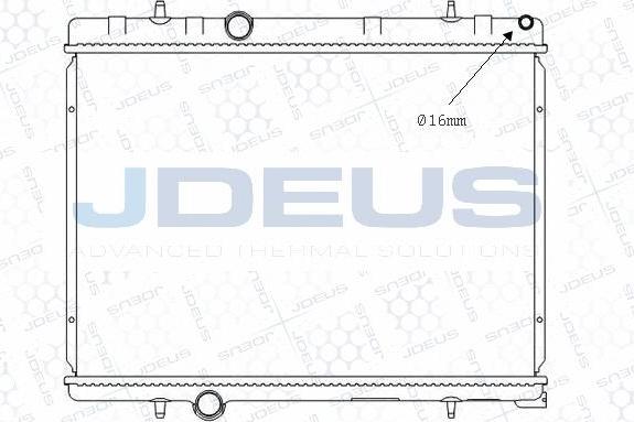 Jdeus M-0210370 - Radiators, Motora dzesēšanas sistēma autodraugiem.lv