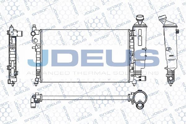 Jdeus M-0210290 - Radiators, Motora dzesēšanas sistēma autodraugiem.lv