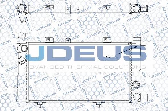 Jdeus M-0210241 - Radiators, Motora dzesēšanas sistēma autodraugiem.lv