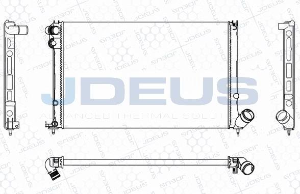 Jdeus M-0210250 - Radiators, Motora dzesēšanas sistēma autodraugiem.lv