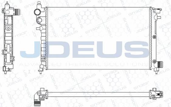 Jdeus M-0210261 - Radiators, Motora dzesēšanas sistēma autodraugiem.lv