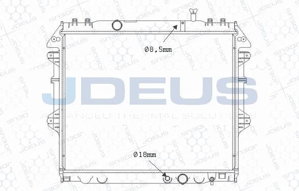 Jdeus M-0280690 - Radiators, Motora dzesēšanas sistēma autodraugiem.lv