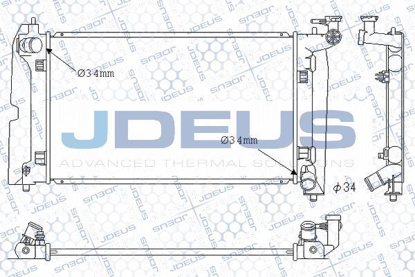 Jdeus M-0280090 - Radiators, Motora dzesēšanas sistēma autodraugiem.lv