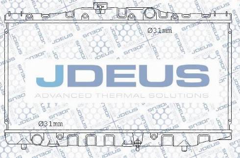 Jdeus M-0280040 - Radiators, Motora dzesēšanas sistēma autodraugiem.lv