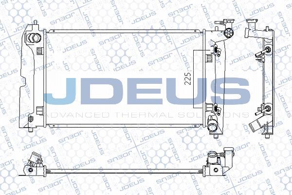 Jdeus M-0280100 - Radiators, Motora dzesēšanas sistēma autodraugiem.lv