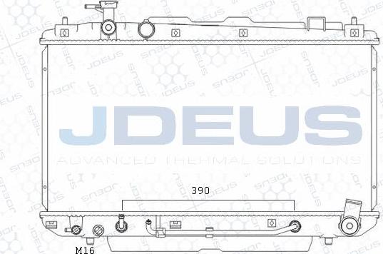 Jdeus M-0280880 - Radiators, Motora dzesēšanas sistēma autodraugiem.lv