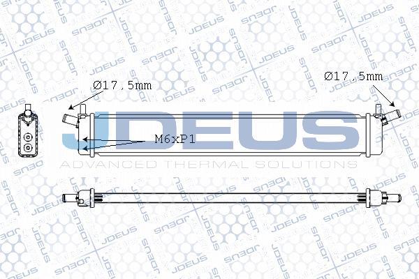 Jdeus M-028082X - Radiators, Motora dzesēšanas sistēma autodraugiem.lv