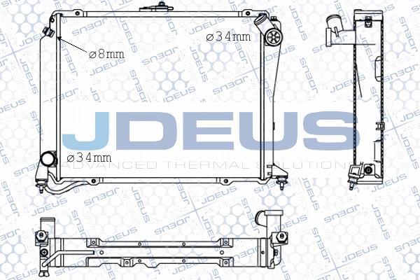 Jdeus M-0280340 - Radiators, Motora dzesēšanas sistēma autodraugiem.lv