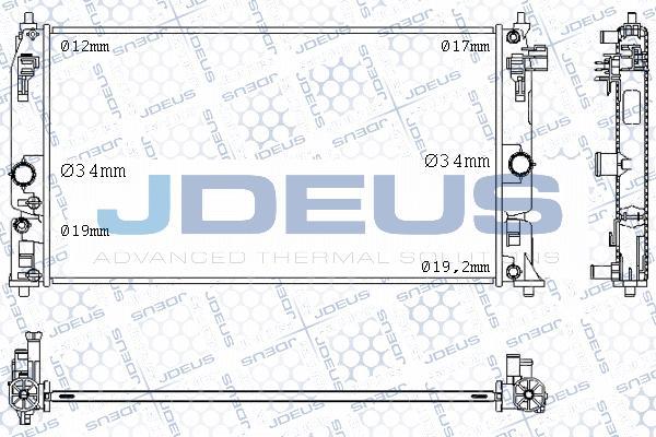 Jdeus M-0281010 - Radiators, Motora dzesēšanas sistēma autodraugiem.lv