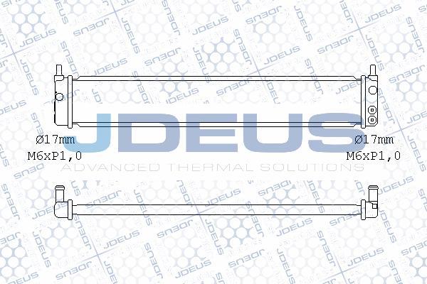 Jdeus M-028101X - Radiators, Motora dzesēšanas sistēma autodraugiem.lv
