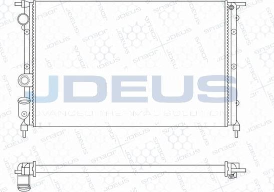 Jdeus M-0230431 - Radiators, Motora dzesēšanas sistēma autodraugiem.lv