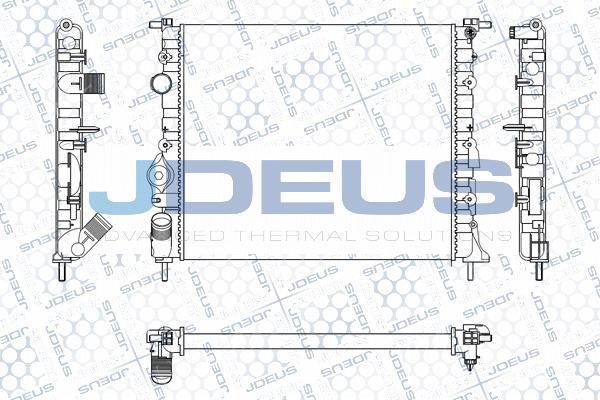 Jdeus M-0230550 - Radiators, Motora dzesēšanas sistēma autodraugiem.lv
