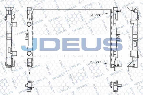 Jdeus M-0230700 - Radiators, Motora dzesēšanas sistēma autodraugiem.lv