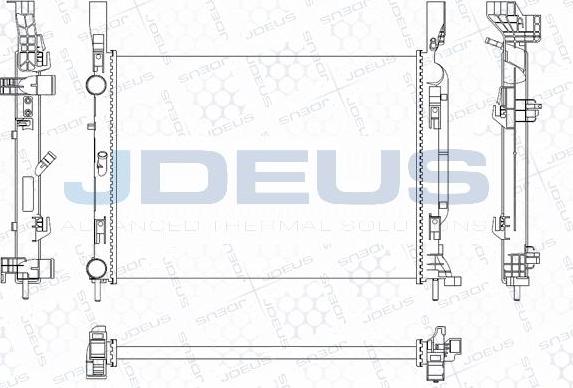 Jdeus M-0231080 - Radiators, Motora dzesēšanas sistēma autodraugiem.lv