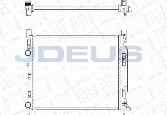 Jdeus M-0231070 - Radiators, Motora dzesēšanas sistēma autodraugiem.lv