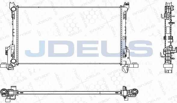 Jdeus M-0231140 - Radiators, Motora dzesēšanas sistēma autodraugiem.lv
