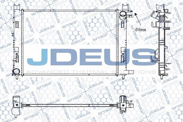 Jdeus M-0231130 - Radiators, Motora dzesēšanas sistēma autodraugiem.lv