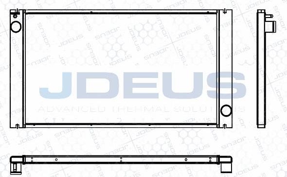 Jdeus M-0700030 - Radiators, Motora dzesēšanas sistēma autodraugiem.lv