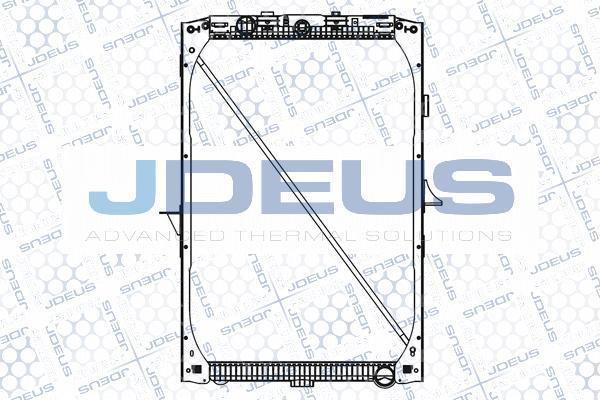 Jdeus M-1080070 - Radiators, Motora dzesēšanas sistēma autodraugiem.lv