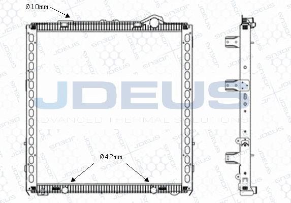 Jdeus M-1080120 - Radiators, Motora dzesēšanas sistēma autodraugiem.lv