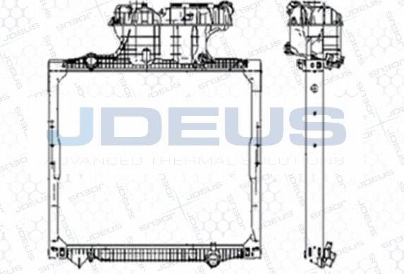 Jdeus M-1150120 - Radiators, Motora dzesēšanas sistēma autodraugiem.lv