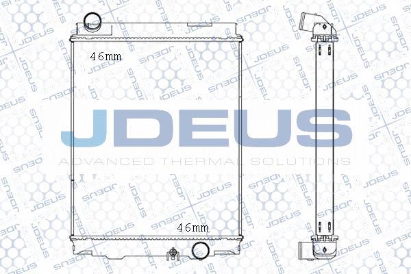 Jdeus M-118022B - Radiators, Motora dzesēšanas sistēma autodraugiem.lv