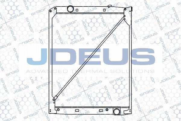 Jdeus M-1170070 - Radiators, Motora dzesēšanas sistēma autodraugiem.lv