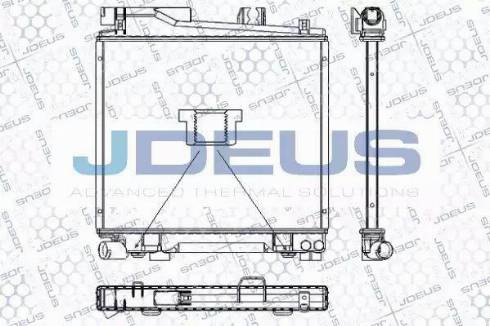 Jdeus RA0050400 - Radiators, Motora dzesēšanas sistēma autodraugiem.lv