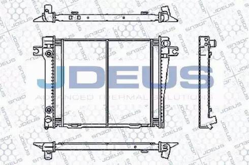 Jdeus RA0050420 - Radiators, Motora dzesēšanas sistēma autodraugiem.lv