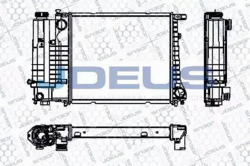 Jdeus RA0050590 - Radiators, Motora dzesēšanas sistēma autodraugiem.lv