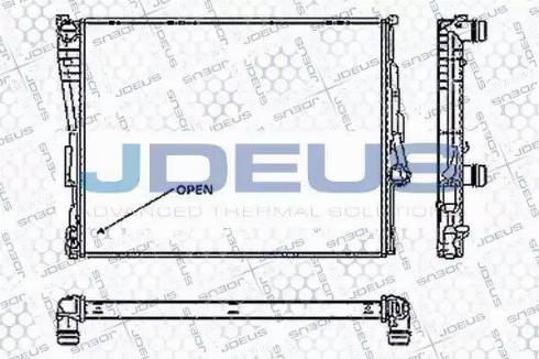 Jdeus RA0050560 - Radiators, Motora dzesēšanas sistēma autodraugiem.lv