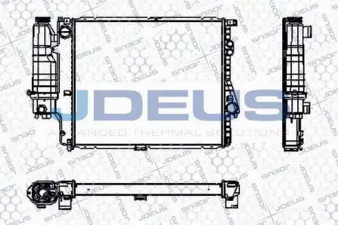 Jdeus RA0050580 - Radiators, Motora dzesēšanas sistēma autodraugiem.lv