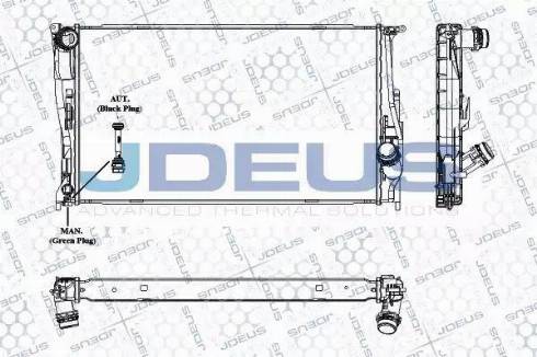 Jdeus RA0050680 - Radiators, Motora dzesēšanas sistēma autodraugiem.lv