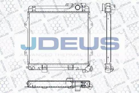 Jdeus RA0050340 - Radiators, Motora dzesēšanas sistēma autodraugiem.lv