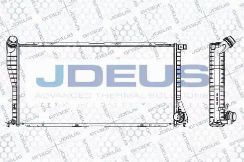 Jdeus RA0050740 - Radiators, Motora dzesēšanas sistēma autodraugiem.lv