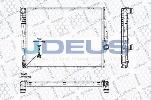 Jdeus RA0050760 - Radiators, Motora dzesēšanas sistēma autodraugiem.lv