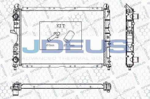 Jdeus RA0000090 - Radiators, Motora dzesēšanas sistēma autodraugiem.lv